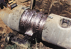 Trenton Poly-Ply applied to a pipeline